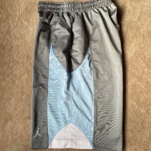 Jordan Basketball Shorts (M) Gray/Aqua/White